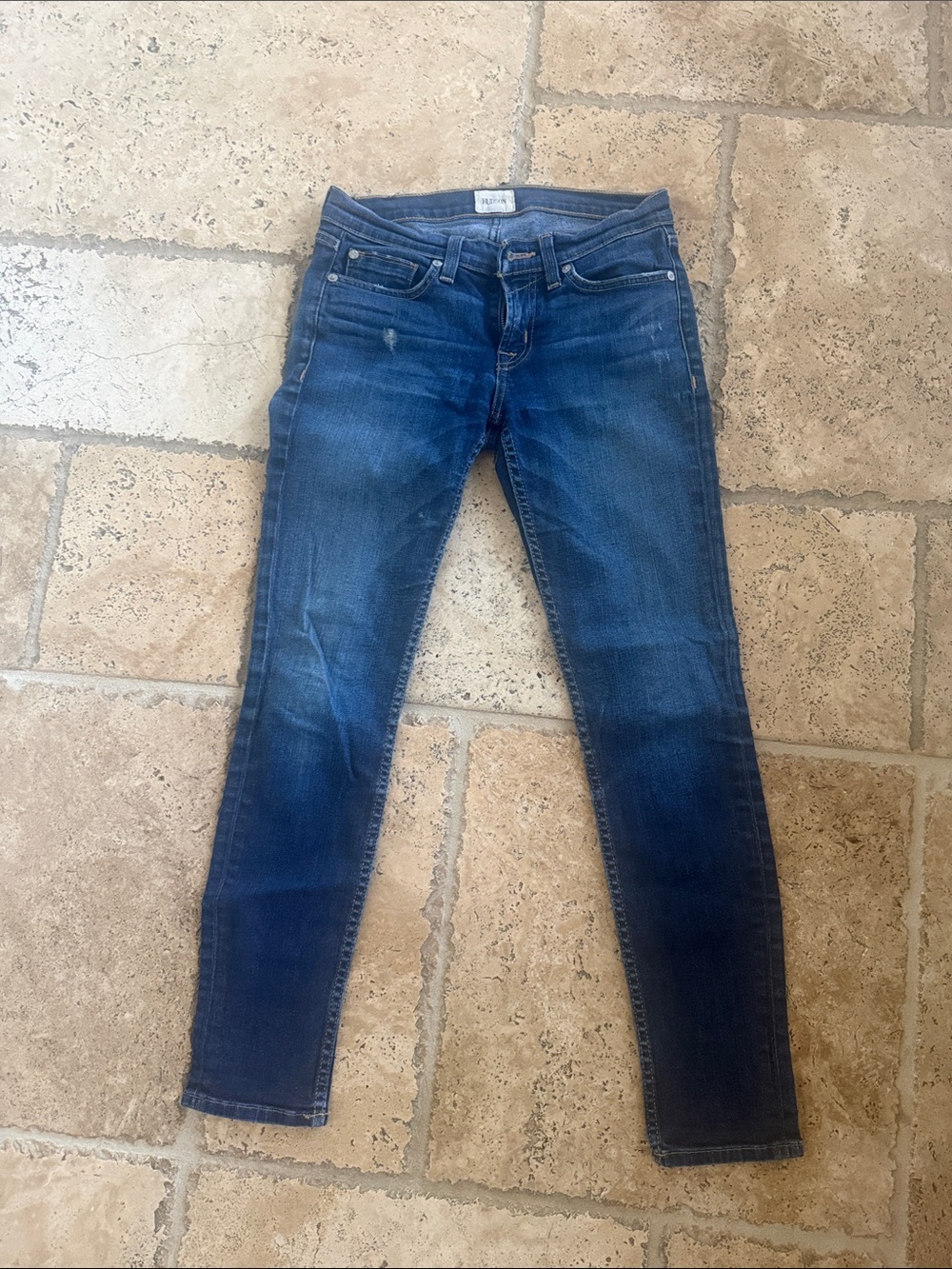Hudson Jeans Women's Skinny Jeans in Dark Blue Wash